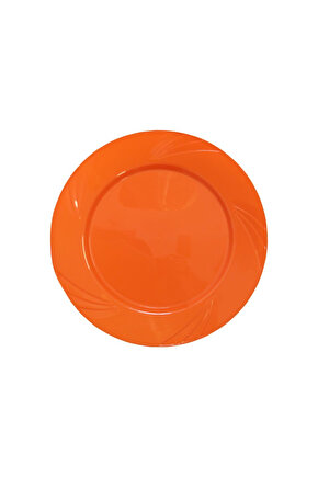 Plastik Tabak Sert 26cm (6 Adet) Turuncu