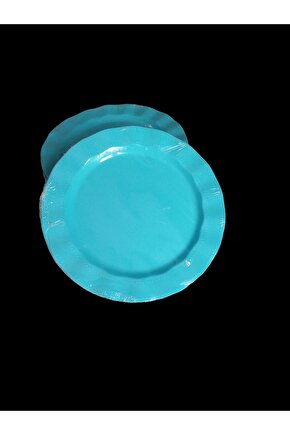 New York Mavi Plastik Tabak Sert Mika 22 Cm 6lı