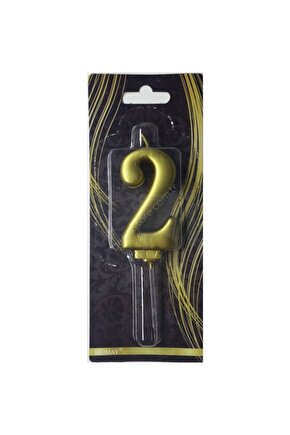 2 Rakam Gold Altın Mum