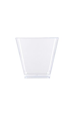 Şeffaf Kase Kübik Orta Boy 120cc 25li