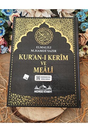 Kuranı Kerim Türkçe Meali Cami Boy 25x34 Mealli Kuran Siyah Telefonda Sesli Dinleme Diyanet Mühürlü
