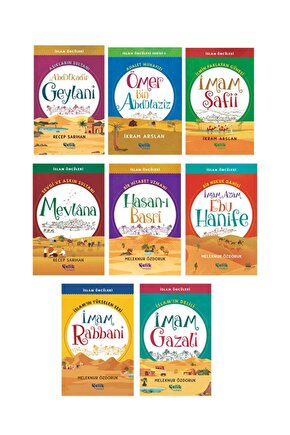 İslam Öncüleri Serisi 8 Kitaplık Set - İmam Gazali - İmam Ebu Hanife Mevlana İmam Rabbani İmam Şafii