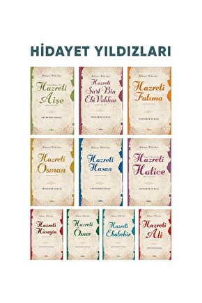 Hidayet Yıldızları 10 Kitaplık Set - Hazreti Ebubekir - Hazreti Ömer - Hazreti Osman - Hazreti Ali