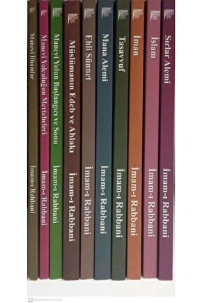 Imam Rabbani Külliyatı 10 Kitap