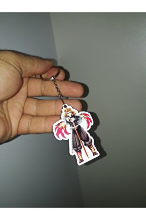 Anime Manga Çift Taraf Baskılı Ahşap Anahtarlık