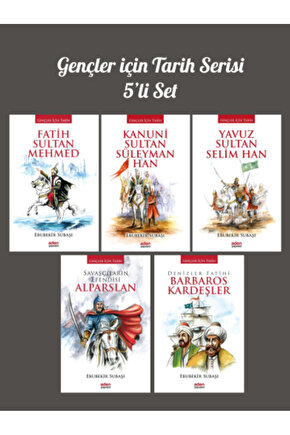 Gençler Için Tarih Serisi-yavuz Sultan Selim-alparslan-barbaros Kardeşler-k.sultan Süleyman 5li Set