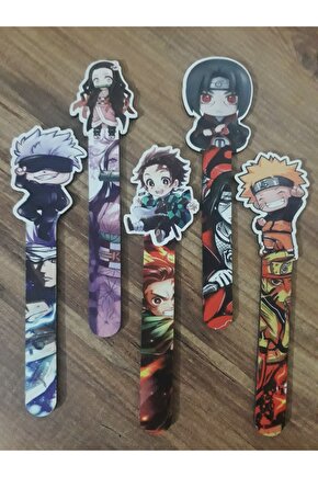 Demon Slayer Ahşap Kitap Ayracı Seti