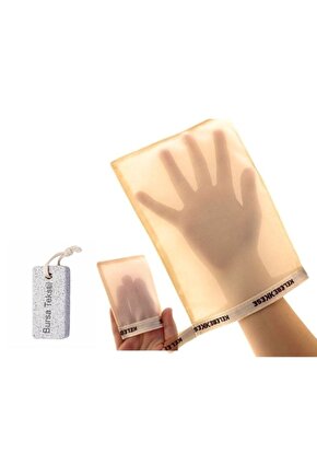 Doğal Ipek 2li Hamam Seti & Banyo Kesesi