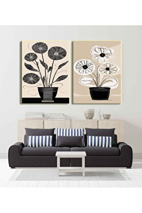 Matisse - Sanat - Soyut - Doğa - Ev - Yaşam ( 2 Li Çerçevesiz ) Poster - Afiş - Tablo NNHT672