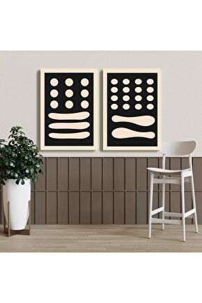 Matisse - Sanat - Soyut - Doğa - Ev - Yaşam ( 2 Li Çerçevesiz ) Poster - Afiş - Tablo NNHT541