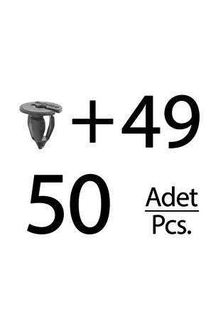 Opel ve Renault için Döşeme Klipsi- 50li