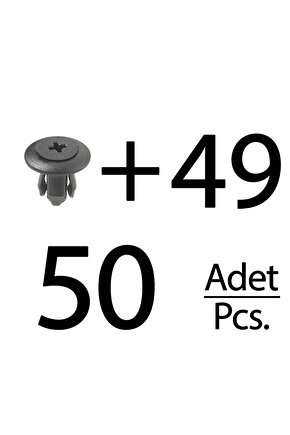 Ford, Mazda, Kia, Honda için Davlumbaz Klips- 50li