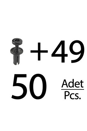 Audi ve Volkswagen için Tampon Klips- Uzun- 50li