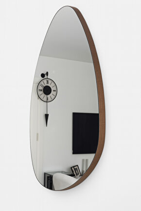 80x60 cm ASİMETRİK CEVİZ DESENLİ AYNA