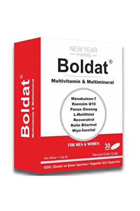 Boldat Multivitamin Ve Multimineral 30 Tablet