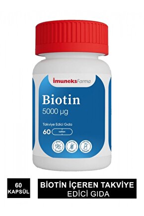 Imumeks Biotin 5000mg 60 Tablet