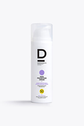Face Protection Cream Spf 50+ | Nemlendirici Yüz Güneş Kremi | Suya Dayanıklı | 50 ml
