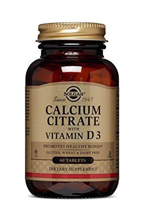 Calcium Citrate with Vitamin D3 250 mg 60 Tablet