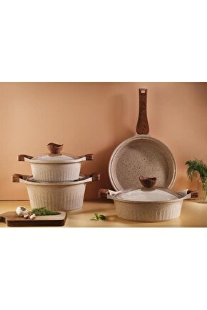 Lincoln Tencere Seti Cappuccino 7 Parça