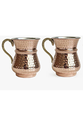 Bakır Bardak Maşrapa 300 ml 2 Adet