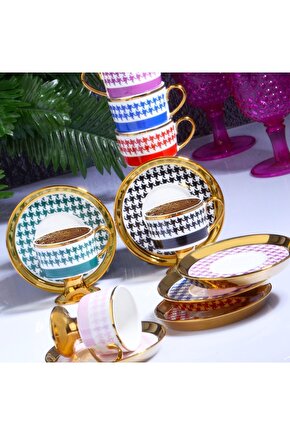 W-Juliet 6lı Fincan Takımı Ayaklı 90 cc İST-163