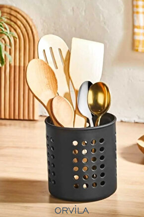 Kaşıklık - Tezgah Üstü Delikli Kaşıklık-Kepçe-Bıçak Kurutmalık Düzenleyici Organizer