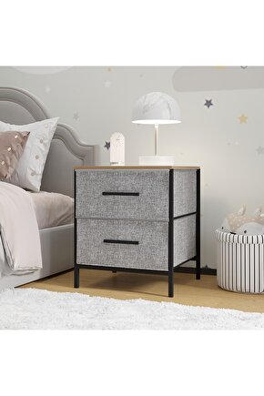 Çocuk Dolap Komodin 2 Çekmeceli Sehpa
