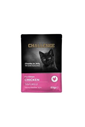 Challenge Tavuklu Pouch Yavru Konserve Kedi Maması 85 Gr