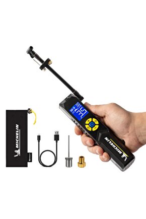 MC33382 Şarjlı Li-ion 150PSI Taşınabilir Dijital Basınç Göstergeli Led Aydınlatmalı Lastik