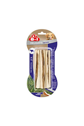 8 In 1 Delights Sticks Biftekli Köpek Kemik Ödülü 3x75 Gr - Petshopundan