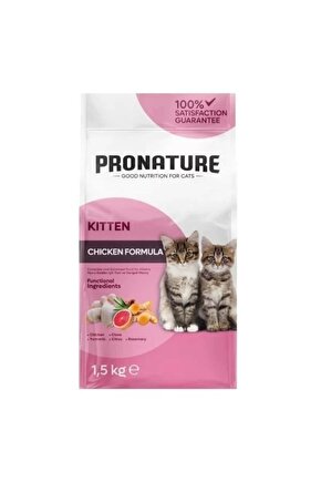 Kitten Tavuklu ve Pirinçli Yavru Kedi Maması 1.5 Kg