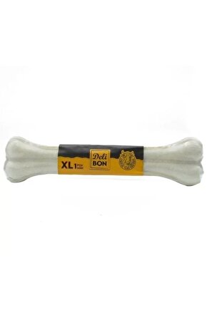 Deri Pres Vakumlu Kemik Köpek Ödülü Beyaz 27 Cm 1 Adet