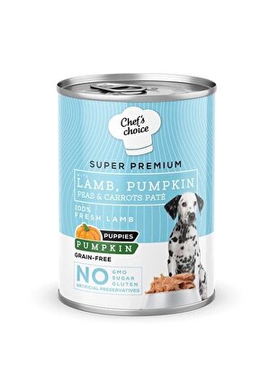 Chefs Choice Kıyılmış Kuzu Etli ve Balkabaklı Yavru Köpek Konservesi 400 Gr
