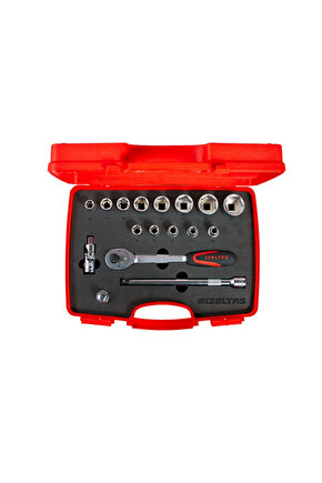 IZELTAS 12 Altı Köşe Lokma Takımı 17 Parça