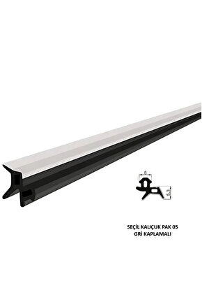 Pak 05 Pimapen Pvc Pimapen Pencere Kapı Contası Fitili (Gri) (20 Metre)