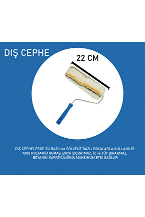 FİLLİ BOYA DIŞ CEPHE RULO 25 CM SU VE SOLVENT BAZLI