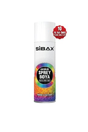 Sibax 250 Ml Akrilik Sprey Boya Parlak Siyah ( Ral9005 ) 0326