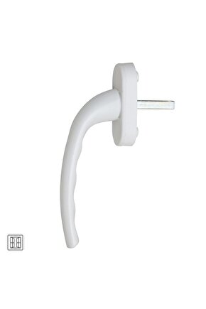 1 Adet Beyaz Pencere Kolu Alüminyum. Yerli Üretim. Kayapen Marka. 124 gram  Adet