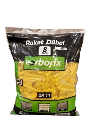Obofix Or-11 Roket Dübel 8mm (500 LÜ)
