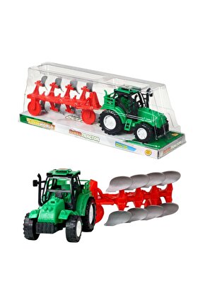 Pulluklu Traktör Seti - Motor Oyuncakları - Çiftlik Seti - Traktör Oyuncakları - Çiflik Oyuncakları