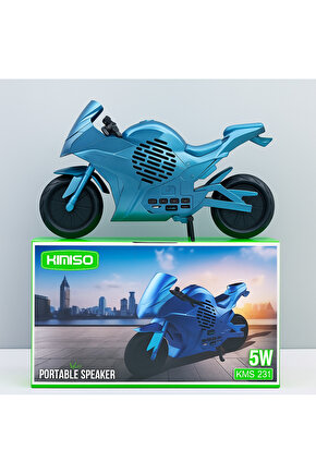 KMS-281 ŞARJLI BLUETOOTH HOPARLÖR 5W MİNİ RADYO SD KART USB GİRİŞLİ SES BOMBASI TWS ÖZELLİKLİ MOTOR