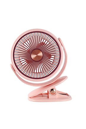 Mandallı Şarjlı Fan 3 Kademeli Taşınabilir Vantilatör Serinletici Mini Klima 360 Derece Dönen Fan