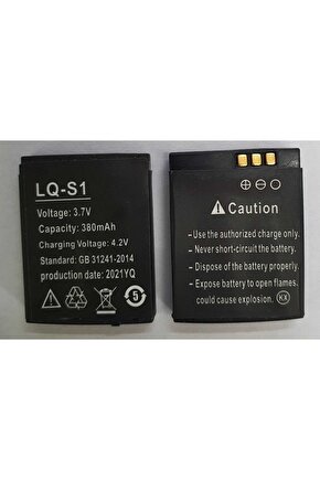 Lq-s1 Akıllı Saat Bataryası 3.7v 380mah Dz09 - Gt08 - V8 - A1 Uyumlu Saat Pili Lqs1 Pil 2021 Üretim