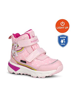 Unicornie Işıklı Su Geçirmez Bebek Pembe Bot