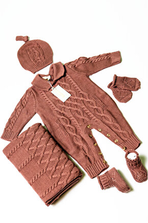 Yeni Doğan 5li Triko Tulum Set