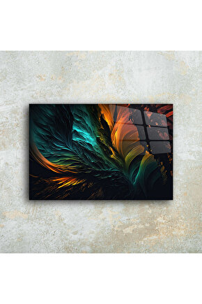 Karışık Desenler Cam Tablo Duvar Dekoru 11