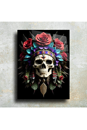 Kuru Kafa Görseli Cam Tablo Duvar Dekoru 1