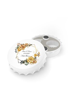 50 Adet Kapak Açacak Magnet Buzdolabı Süsü, Söz, Nişan, Kına, Nikah, Düğün Hatırası 1