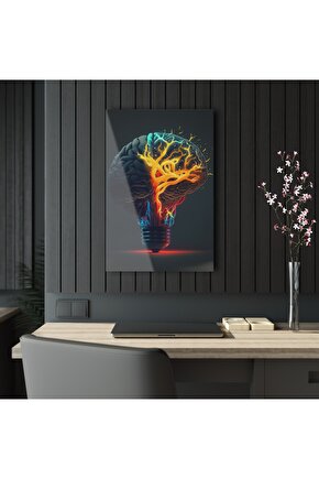 Beyin Cam Tablo Duvar Dekoru