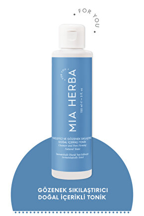 Temizleyici ve Gözenek Sıkılaştırıcı Doğal İçerikli Tonik 150ml